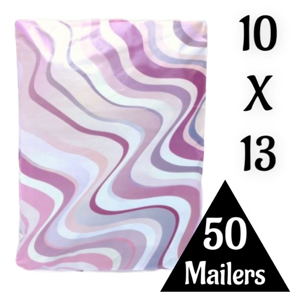 50 10X13 Poly Mailers Abstract Swirl PRICE IS FIRM - Picture 3 of 8